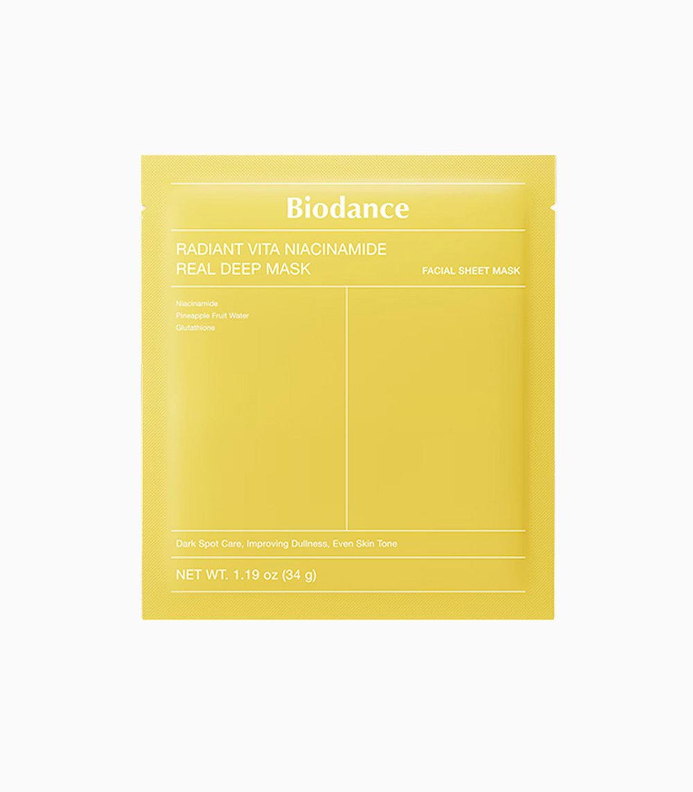 BIODANCE RADIANT VITA NIACINAMIDE REAL DEEP MASK (4sheets _ 34gr)
