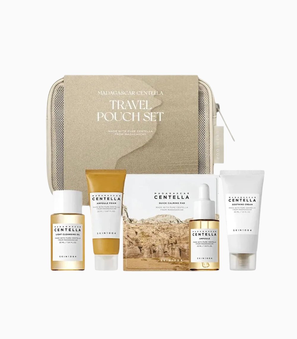 SKIN1004 MADAGASCAR CENTELLA TRAVEL POUCH SET (30ml + 20ml + pad 2ea + 30ml + 30ml)